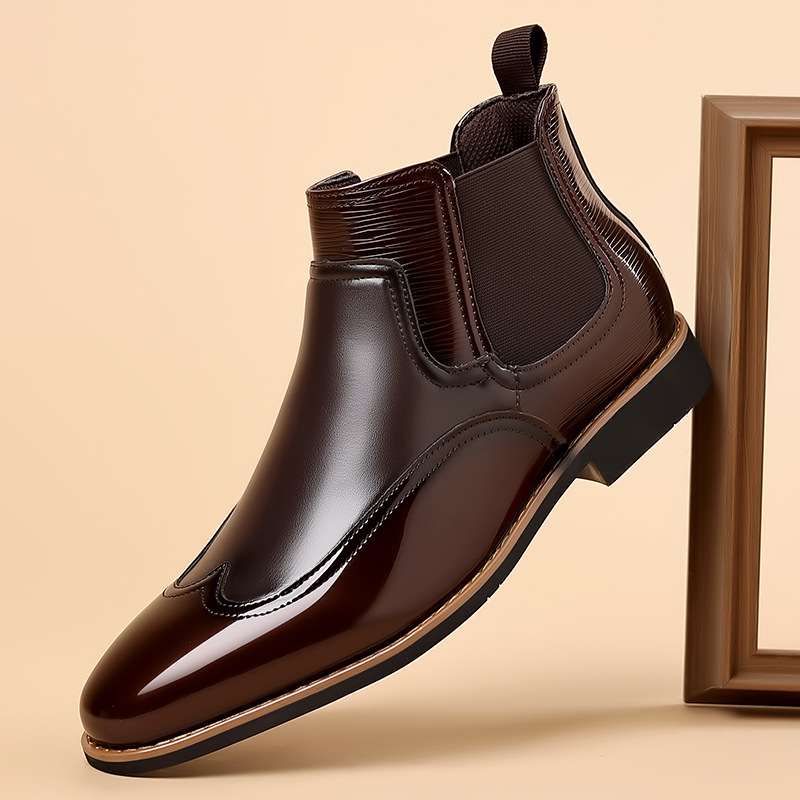 Men Formal Wear With Boots - Chelsea Boots for Men Luxury Retro