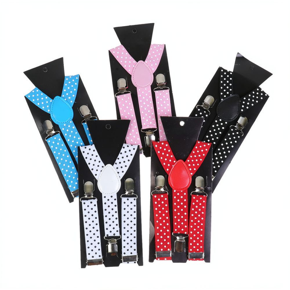 Stylish Polka Dot Elastic Susp - Men'S Formal Wear With Suspenders ulasan dan harga
