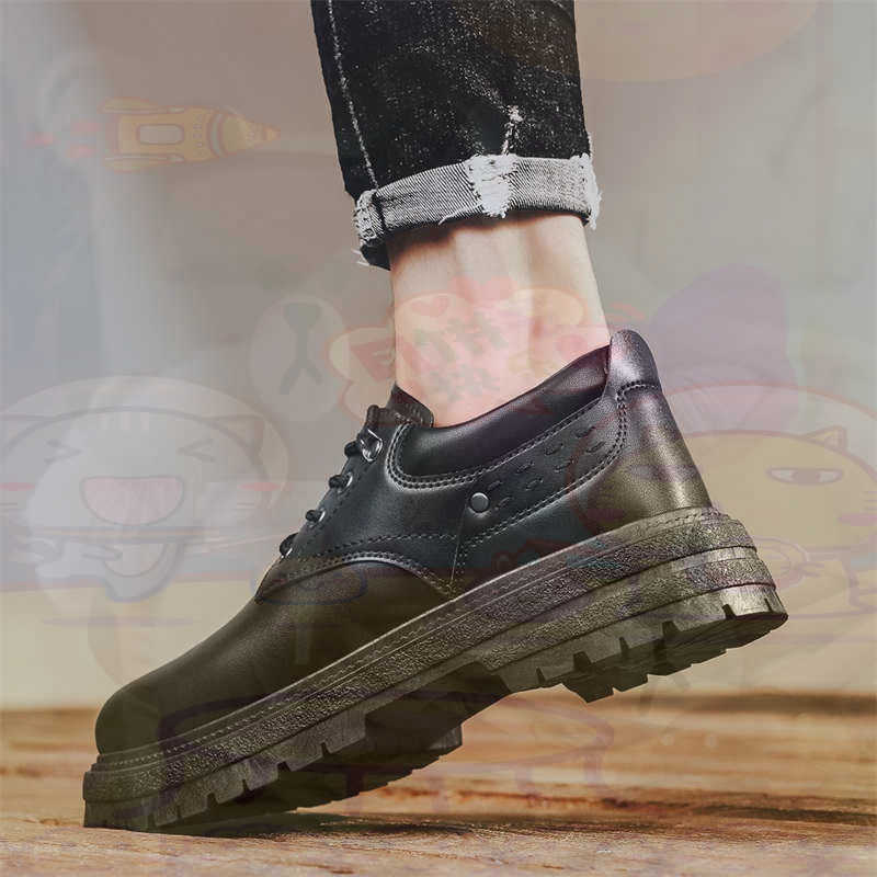 Dark Natural Leather Fashion T - Men Formal Wear All Black ulasan dan harga