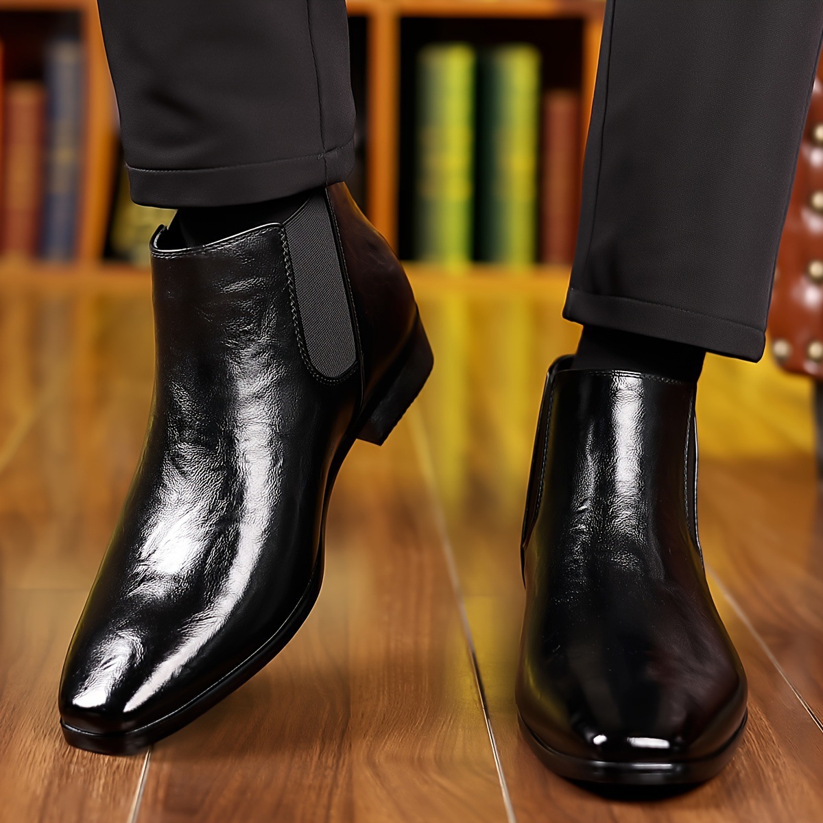Chelsea Boots Leather Boots Au - Men Formal Wear With Boots ulasan dan harga