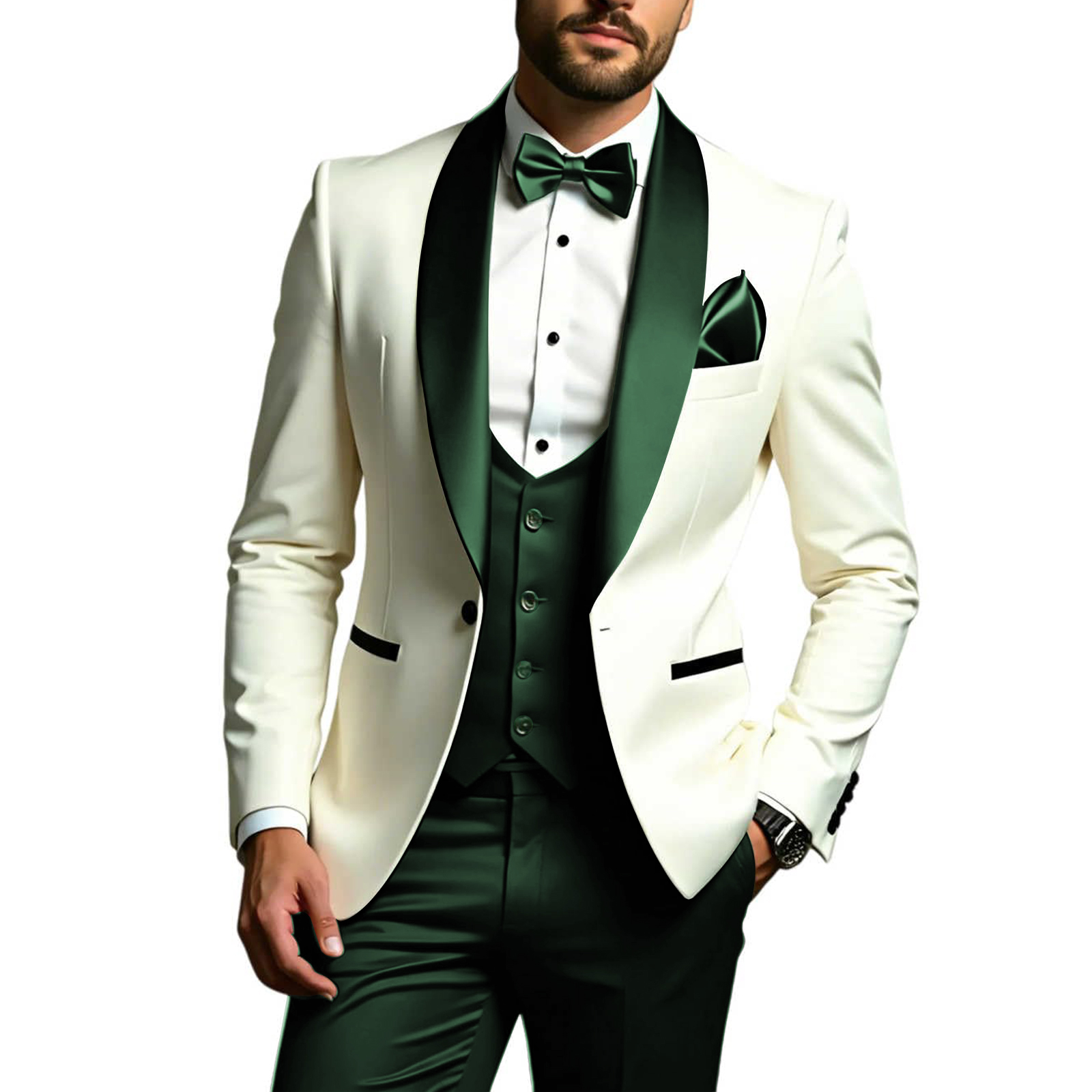 Men's 3 Piece Suits Slim Fit T - Men Formal Wear Modern ulasan dan harga