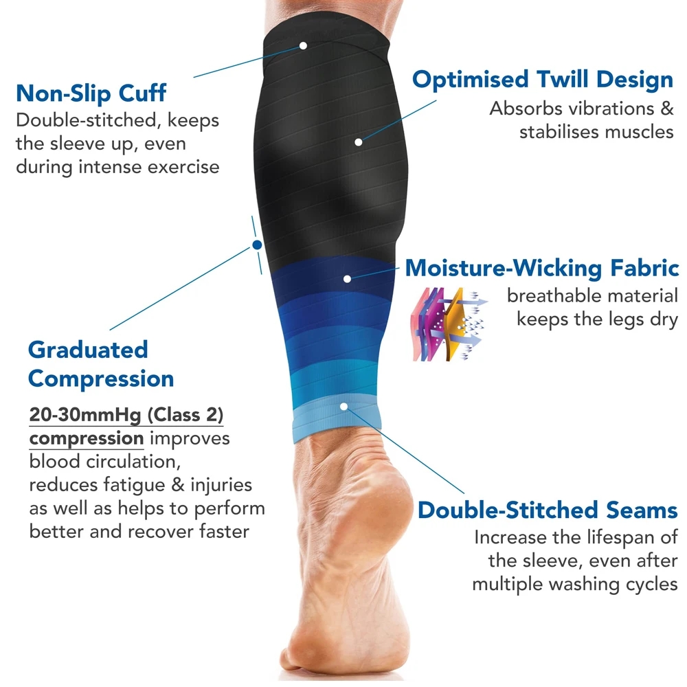 1Pair Calf Compression Sleeve  - Sock Garter Men ulasan dan harga